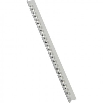 Маркер LEGRAND Memocab ширина 2,3 мм чёрная маркировка на белом фоне заглавная буква R