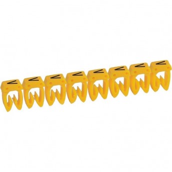 Маркер LEGRAND CAB 3 для кабеля 0,5-1,5 мм² заглавная буква V