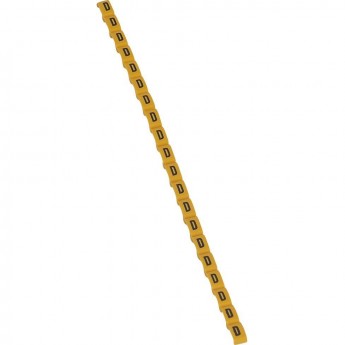 Маркер LEGRAND Duplix чёрная маркировка на желтом фоне заглавная буква D