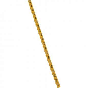 Маркер LEGRAND Duplix чёрная маркировка на желтом фоне заглавная буква Z