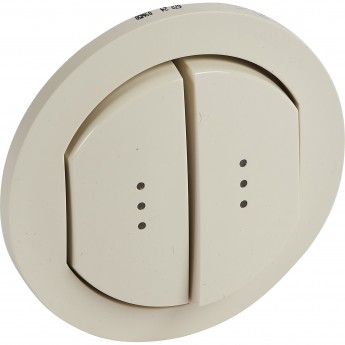 Лицевая панель LEGRAND Celiane для переключателей Кат. № 2x0 670 01/31 IP 44 слоновая кость Лицевая панель LEGRAND Celiane для переключателей Кат. № 2x0 670 01/31 IP 44 слоновая кость