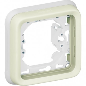 Суппорт LEGRAND с рамкой для встроенного монтажа Программа Plexo белый 1 пост белый