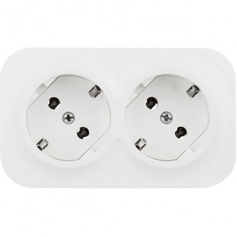Розетка LEGRAND QUTEO 2X2К+З без шторок предварительным подключением Розетка LEGRAND QUTEO 2X2К+З без шторок предварительным подключением
