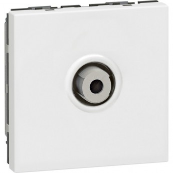 Розетка LEGRAND Mosaic TV простой "F" (резъба), белый Розетка LEGRAND Mosaic TV простой "F" (резъба), белый