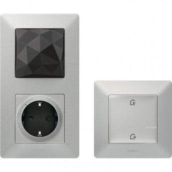 Стартовый пакет LEGRAND Valena Life with NETATMO с головным выключателем, алюминий